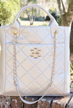Load image into Gallery viewer, Caroline Hill Kinzley Quilted Tote Pearl