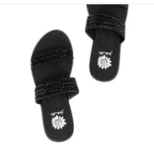 Load image into Gallery viewer, Yellow Box Delfie Black Sandal