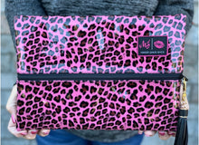 Load image into Gallery viewer, Makeup Junkie Pink Patent Leopard
