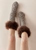 Load image into Gallery viewer, Giftcraft 408078 Fur Topped Socks