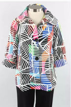 Load image into Gallery viewer, Damee 4871 Multi Stripe Swing Jacket
