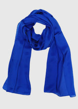 Load image into Gallery viewer, Wrapables Midnight Blue Silky Scarf
