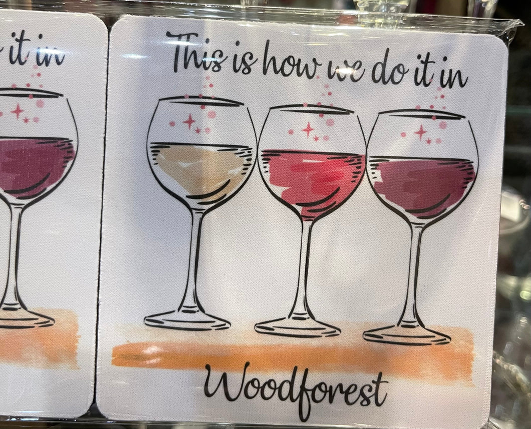 Mariasch Studios Woodforest Rubber Coaster