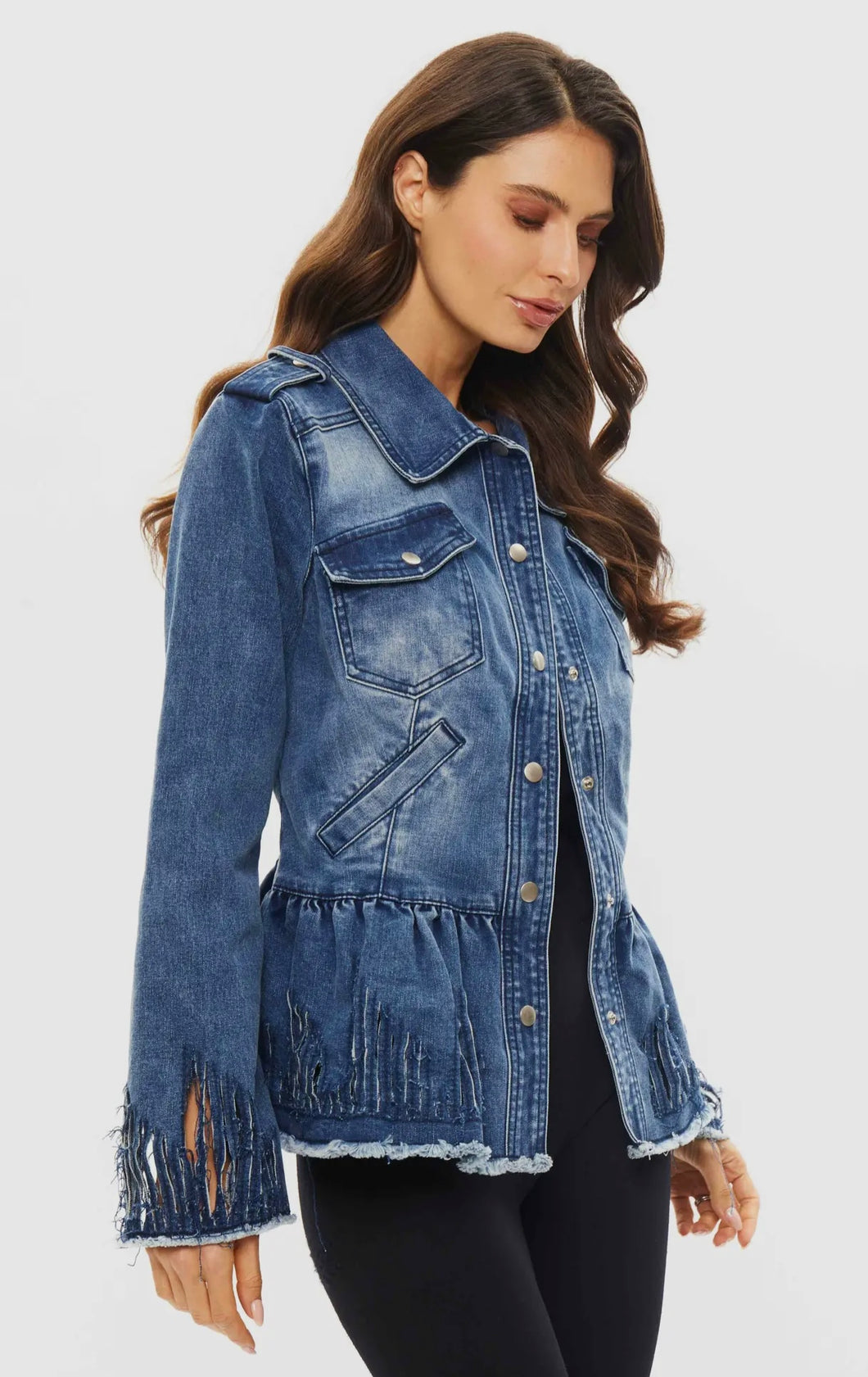 Adore Blue Love Denim Jacket