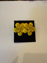 Load image into Gallery viewer, Diva Flower Earrings with Crystal Overlay
