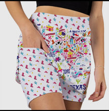 Load image into Gallery viewer, Skort Obsession Lone Star State Texas Skort
