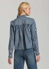 Load image into Gallery viewer, APNY K78C Cropped Stripe Blouse
