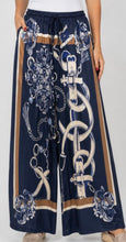 Load image into Gallery viewer, Satin Pant Belt &amp; Chain Print
