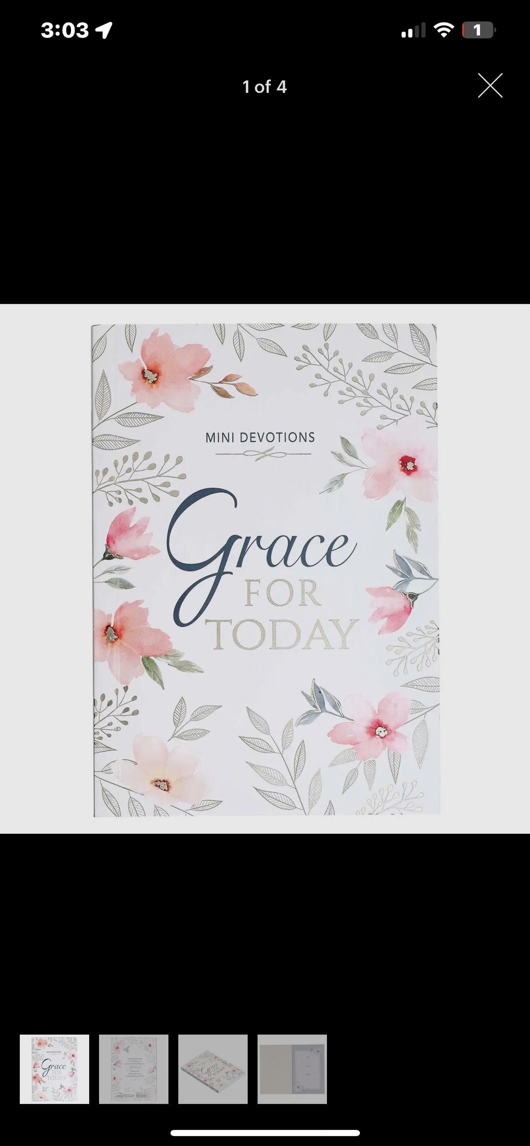 Christian Art Gifts MD007 Mini Devotions Grace For Today Softcover