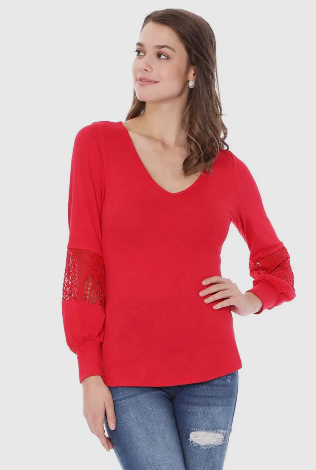 VaVa VT2625 Tess Bishop Sleeve Top