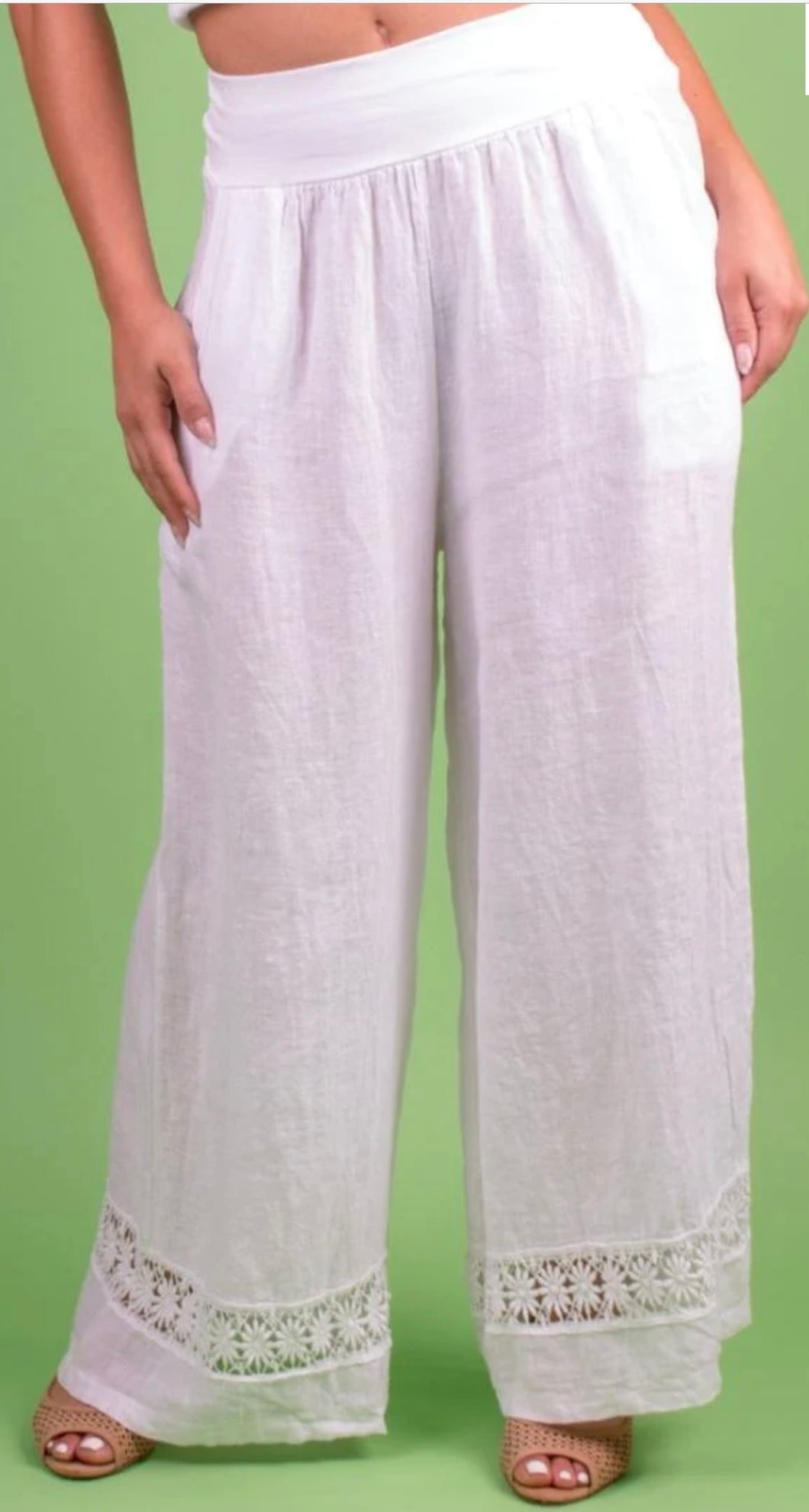 Gigi Moda 19003 Linen Pants