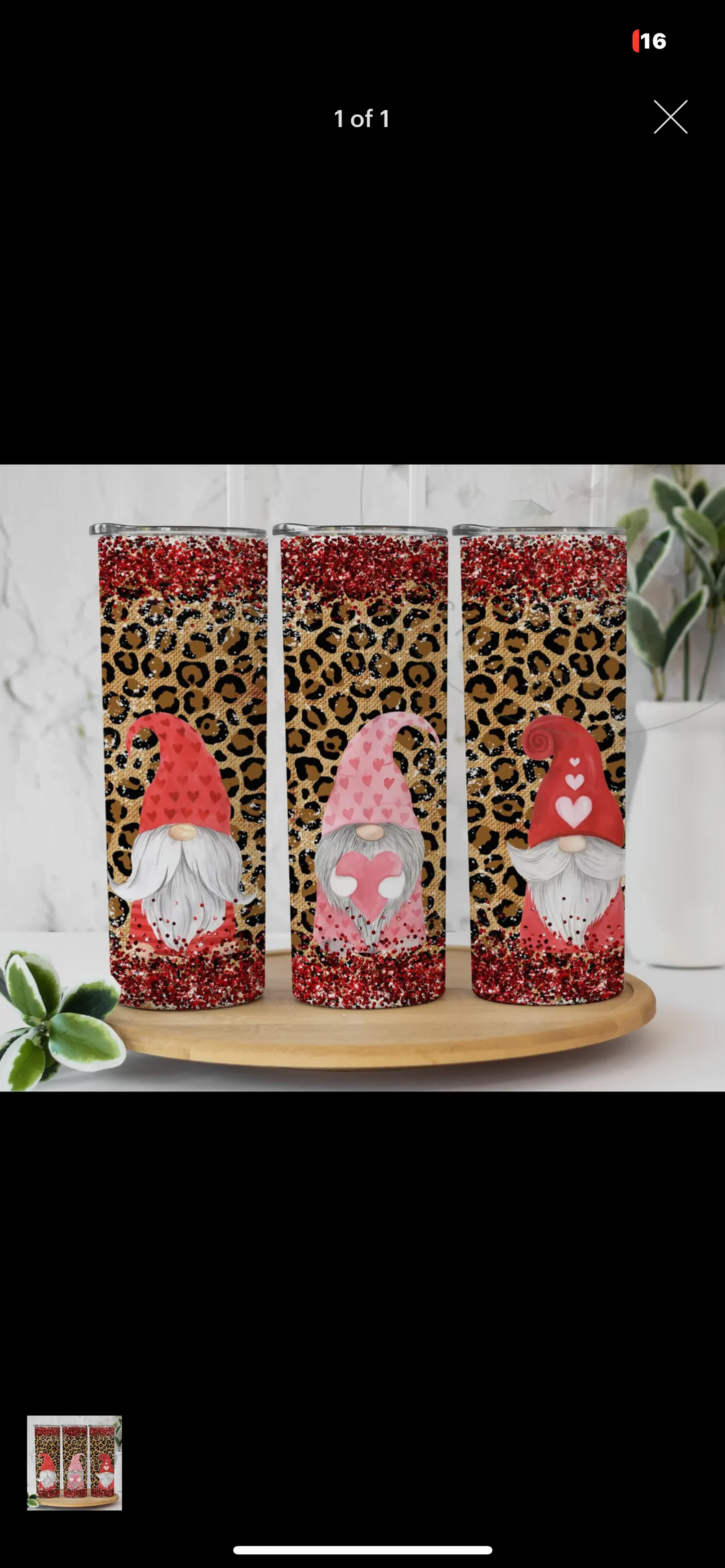 Runway Mama Valentines Gnome Leopard Tumblers