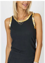 Load image into Gallery viewer, Tank Top With Gold Detail 83775
