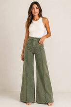 Load image into Gallery viewer, STRUCTURED HIGH WAISTBAND WASHED WIDE LEG PANTS FP60192
