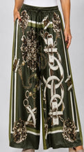 Load image into Gallery viewer, Satin Pant Belt &amp; Chain Print
