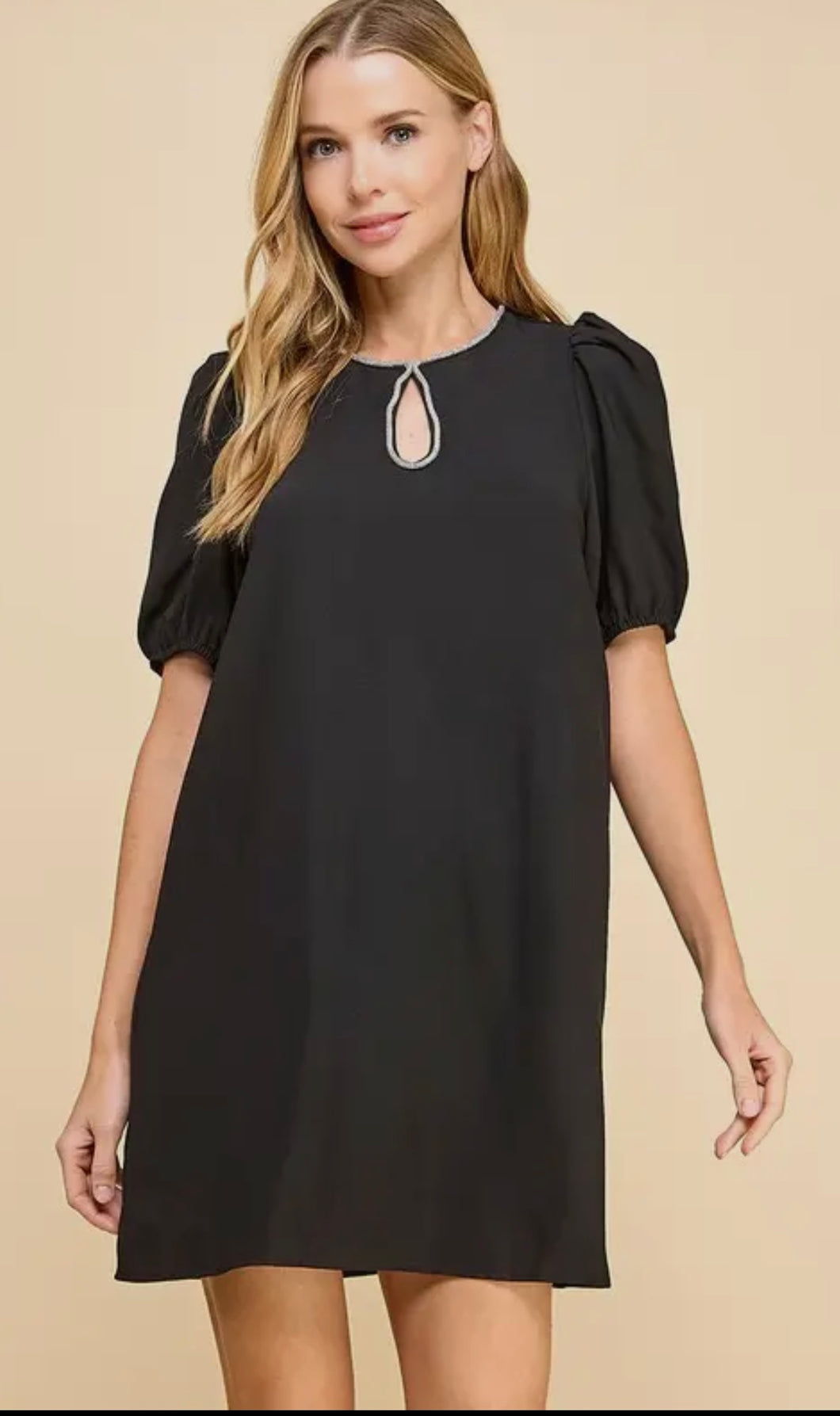 TCEC CD04930 Silhouette Dress w/Cry Trim