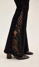 Load image into Gallery viewer, Judy Blue Black Flare W/ Lace Insert

