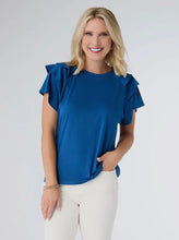 Load image into Gallery viewer, Mandy Cap Sleeve Ruffle Tee
