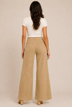 Load image into Gallery viewer, STRUCTURED HIGH WAISTBAND WASHED WIDE LEG PANTS FP60192
