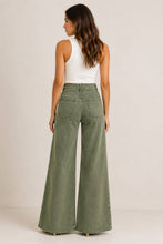 Load image into Gallery viewer, STRUCTURED HIGH WAISTBAND WASHED WIDE LEG PANTS FP60192
