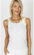 Load image into Gallery viewer, Tank Top With Gold Detail 83775
