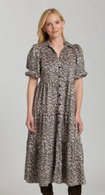 Load image into Gallery viewer, APNY K56 Leopard Vegan Suede Dress
