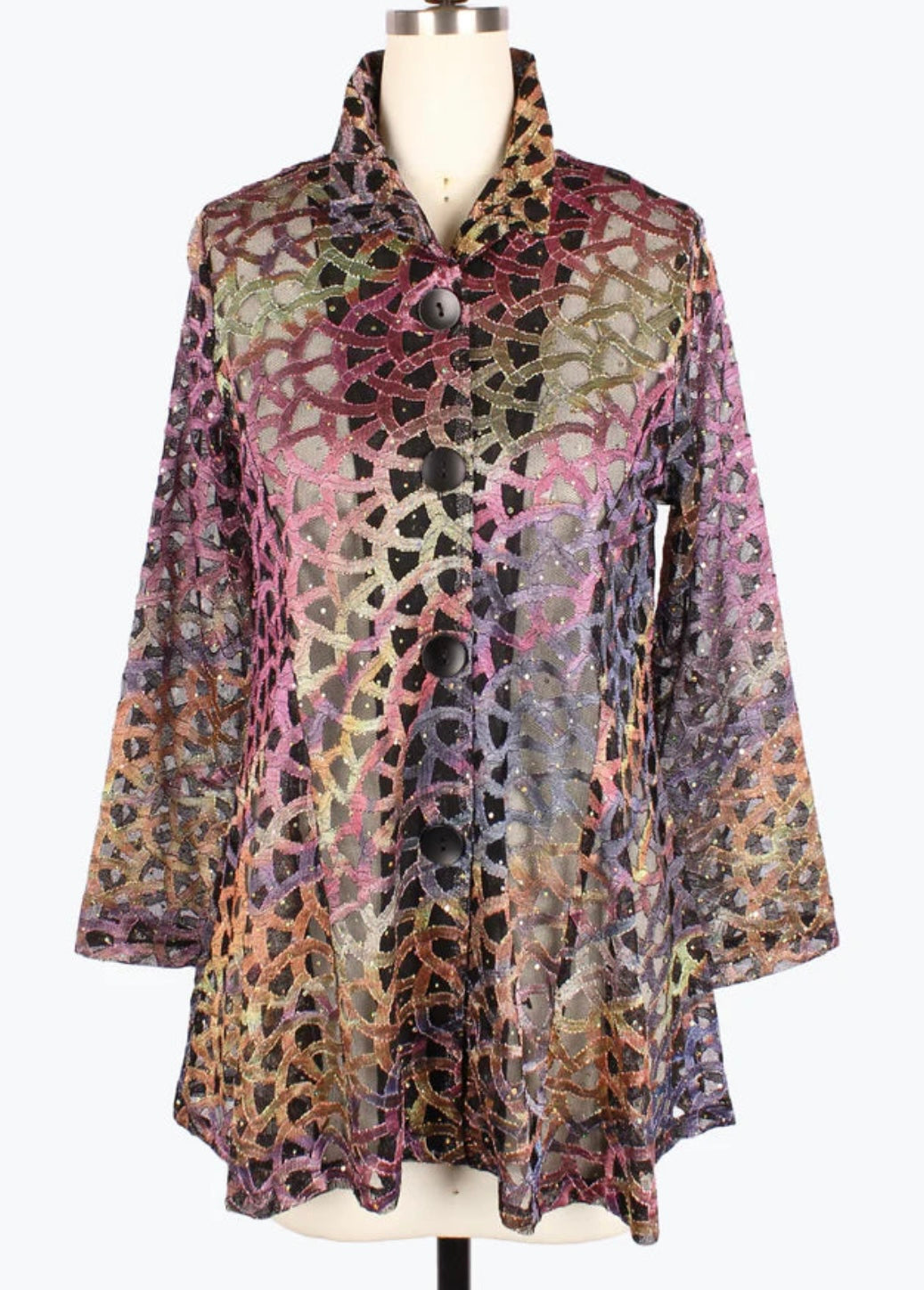 Damee 300 Holograhic Mesh Flare Jacket