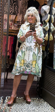 Load image into Gallery viewer, Zenara ZF427 Palm Print Cotton Dress
