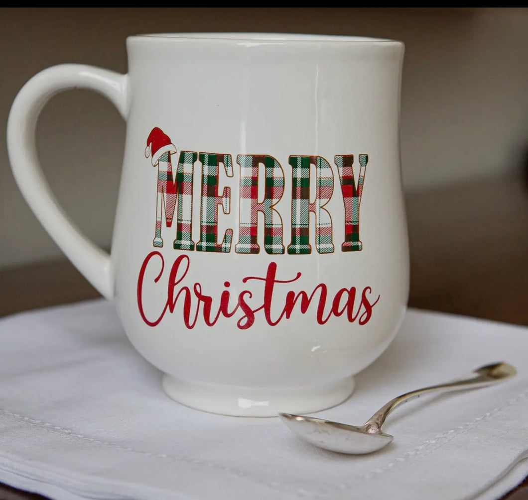 The Royal Standard Plaid Merry Christmas Mug