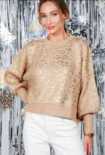Load image into Gallery viewer, Leopard Foil Sweater
