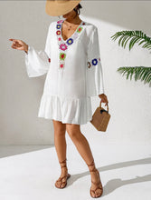 Load image into Gallery viewer, Lovesoft Crochet Ruffle Dress
