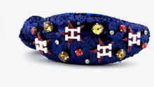 Load image into Gallery viewer, Cora’s Den Sequin Astros Headbands
