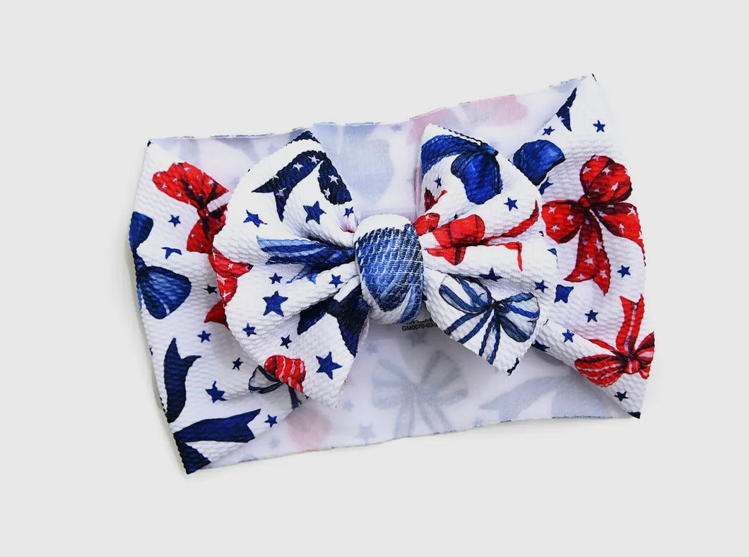 Gigi & Max Eleanor 4th of July Bows headband