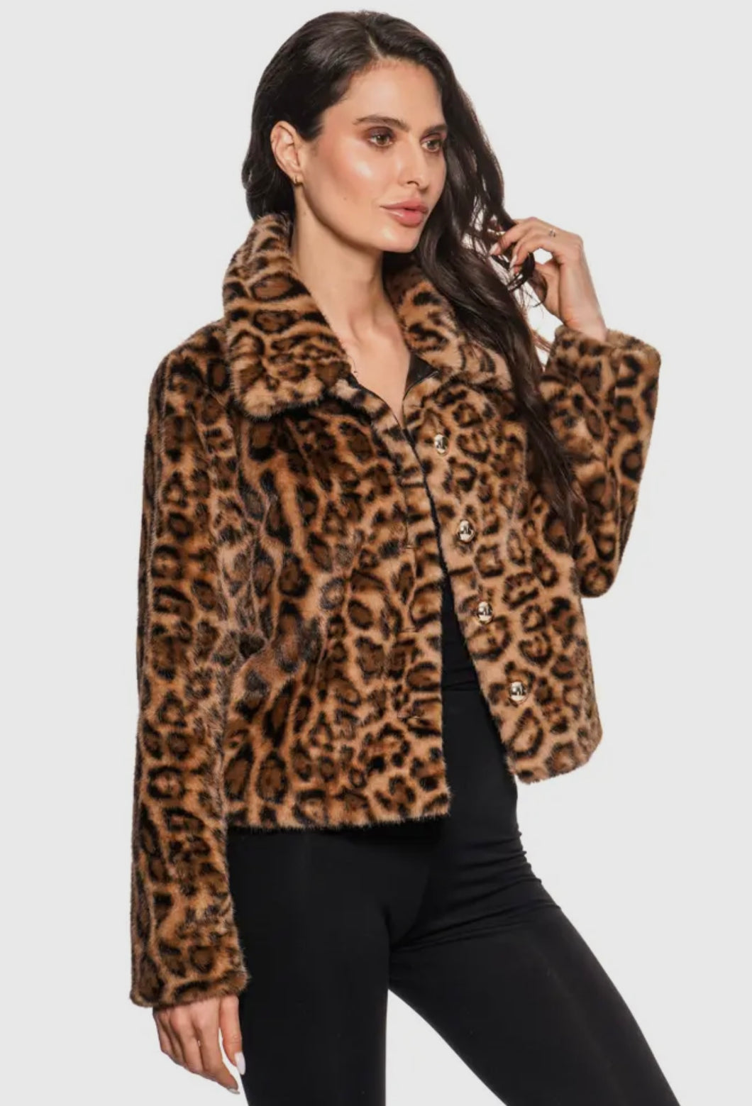 Adore cropped Faux Fur Jacket