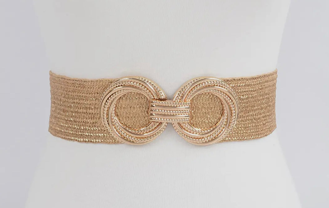 H&D Double Metal Buckle Elastic Belt