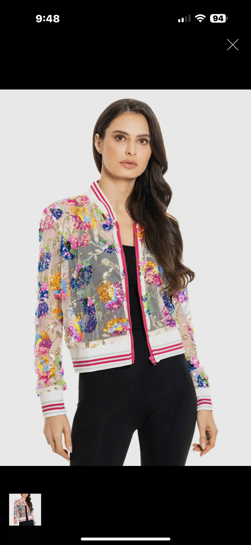 Adore Floral Embroidered Jacket