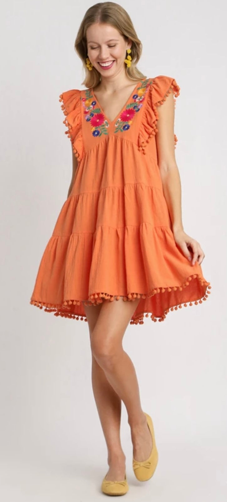 Umgee L7052 Dress with Embroidery