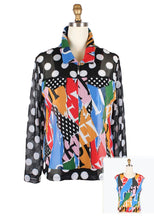 Load image into Gallery viewer, Damee 31438 Polka Dot Mesh Collage Twin Set
