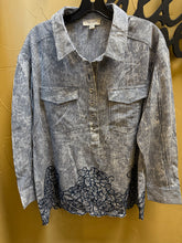 Load image into Gallery viewer, Try Luxe T15345BM Stripe Popover W/Embroidery and Cutouts
