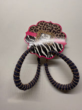 Load image into Gallery viewer, Diva Wrapped Ribbon &amp; Gold Hoop

