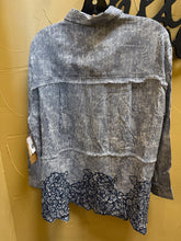 Load image into Gallery viewer, Try Luxe T15345BM Stripe Popover W/Embroidery and Cutouts
