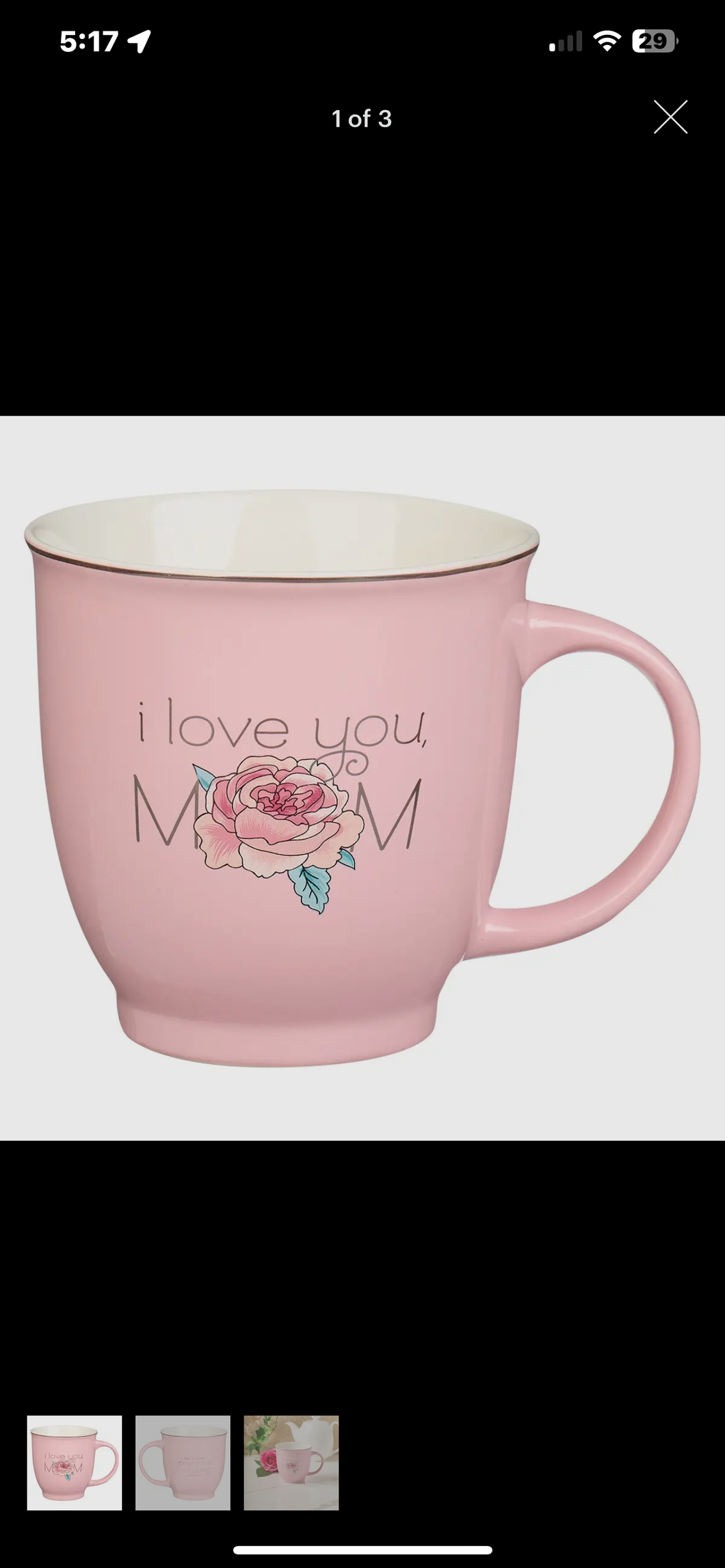 Christian Art Gifts MUG901 I Love You Mom Prov.3:15