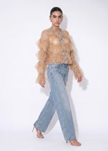 Load image into Gallery viewer, Embellished Ruffle Mesh Jacket
