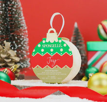 Load image into Gallery viewer, Spongelle Holiday Ornament Body Wash Infused Buffers
