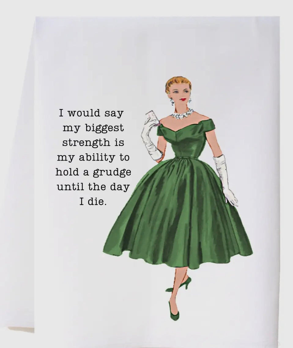 Cora & Pate 22FSTHAG Hold a Grudge Flour Sack Towel