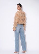 Load image into Gallery viewer, Embellished Ruffle Mesh Jacket
