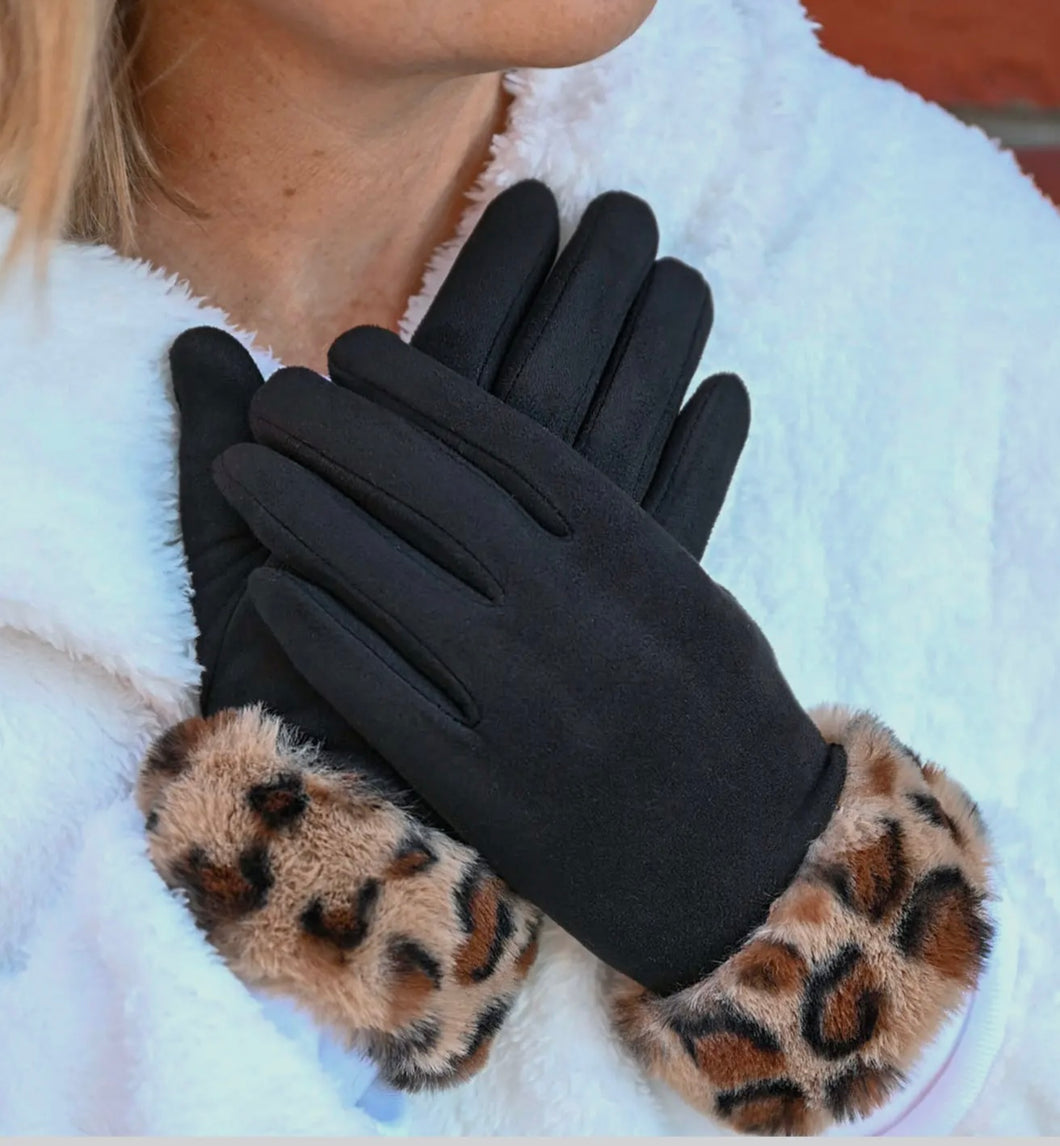 Top It Off GL723 Leop Black Gloves