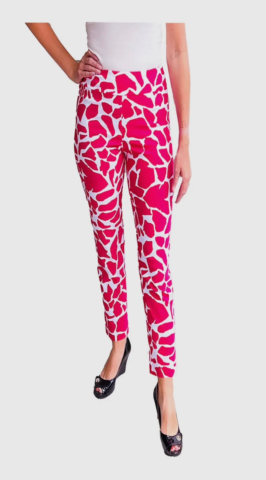 Krazy Larry P507 Pink Rocks Pull on pant
