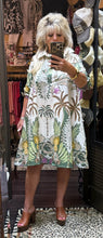 Load image into Gallery viewer, Zenara ZF427 Palm Print Cotton Dress
