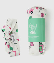 Load image into Gallery viewer, Gigi &amp; Max Lexi Pink Golf Swaddle &amp; Headband
